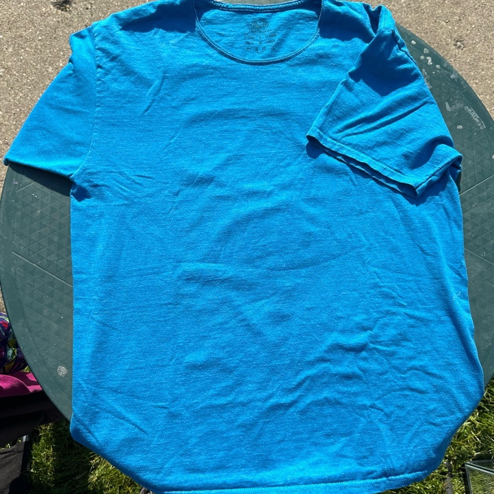 Fruit of the loom – T-shirt turquoise 60% cotton, 40% polyester- Large